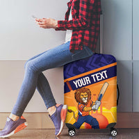 Custom Netherlands Cricket Luggage Cover Go Flying Dutchmen Lion Mascot - Wonder Print Shop