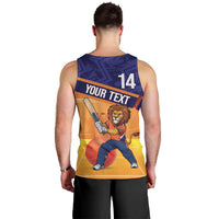 Custom Netherlands Cricket Men Tank Top Go Flying Dutchmen Lion Mascot - Wonder Print Shop
