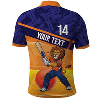 Custom Netherlands Cricket Polo Shirt Go Flying Dutchmen Lion Mascot - Wonder Print Shop