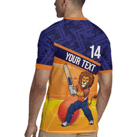Custom Netherlands Cricket Rugby Jersey Go Flying Dutchmen Lion Mascot - Wonder Print Shop