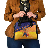 Custom Netherlands Cricket Shoulder Handbag Go Flying Dutchmen Lion Mascot - Wonder Print Shop