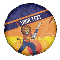 Custom Netherlands Cricket Spare Tire Cover Go Flying Dutchmen Lion Mascot - Wonder Print Shop