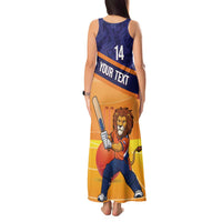 Custom Netherlands Cricket Tank Maxi Dress Go Flying Dutchmen Lion Mascot - Wonder Print Shop