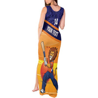 Custom Netherlands Cricket Tank Maxi Dress Go Flying Dutchmen Lion Mascot - Wonder Print Shop