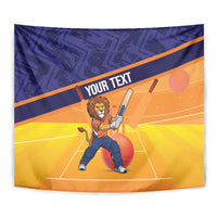 Custom Netherlands Cricket Tapestry Go Flying Dutchmen Lion Mascot - Wonder Print Shop
