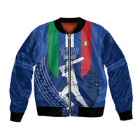 Custom Italy Cricket Bomber Jacket Go Gli Azzurri - Wonder Print Shop