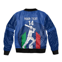 Custom Italy Cricket Bomber Jacket Go Gli Azzurri - Wonder Print Shop
