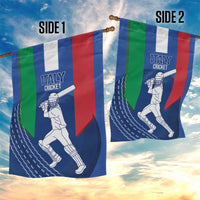 Italy Cricket Garden Flag Go Gli Azzurri - Wonder Print Shop