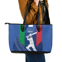Italy Cricket Leather Tote Bag Go Gli Azzurri - Wonder Print Shop