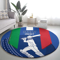 Italy Cricket Round Carpet Go Gli Azzurri - Wonder Print Shop