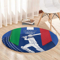 Italy Cricket Round Carpet Go Gli Azzurri - Wonder Print Shop