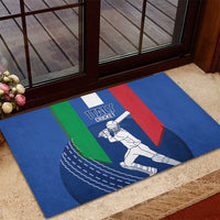 Italy Cricket Rubber Doormat Go Gli Azzurri - Wonder Print Shop