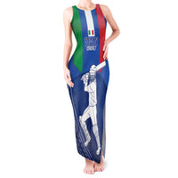 Custom Italy Cricket Tank Maxi Dress Go Gli Azzurri - Wonder Print Shop
