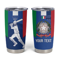 Custom Italy Cricket Tumbler Cup Go Gli Azzurri - Wonder Print Shop