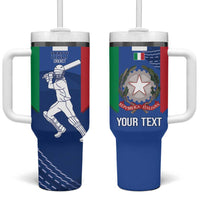 Custom Italy Cricket Tumbler With Handle Go Gli Azzurri - Wonder Print Shop