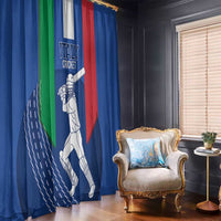 Italy Cricket Window Curtain Go Gli Azzurri - Wonder Print Shop