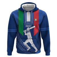 Custom Italy Cricket Zip Hoodie Go Gli Azzurri - Wonder Print Shop