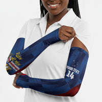 Custom Vozinha Cabo Verde Football Arm Sleeves Tubaroes Azuis Man Of The Match