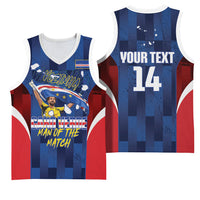 Custom Vozinha Cabo Verde Football Basketball Jersey Tubaroes Azuis Man Of The Match