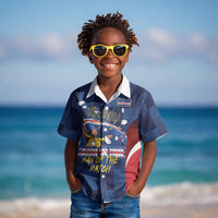 Custom Vozinha Cabo Verde Football Kid Hawaiian Shirt Tubaroes Azuis Man Of The Match