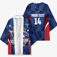 Custom Vozinha Cabo Verde Football Kimono Tubaroes Azuis Man Of The Match