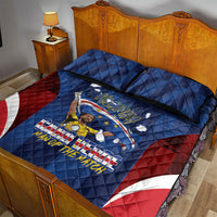 Vozinha Cabo Verde Football Quilt Bed Set Tubaroes Azuis Man Of The Match