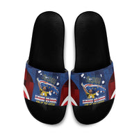 Vozinha Cabo Verde Football Slide Sandals Tubaroes Azuis Man Of The Match