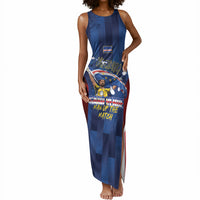 Custom Vozinha Cabo Verde Football Tank Maxi Dress Tubaroes Azuis Man Of The Match