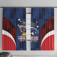 Vozinha Cabo Verde Football Window Curtain Tubaroes Azuis Man Of The Match