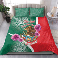 Personalized Mexico Independence Day Bedding Set 16 De Septiembre Mexican Aztec - Wonder Print Shop