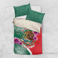 Personalized Mexico Independence Day Bedding Set 16 De Septiembre Mexican Aztec - Wonder Print Shop