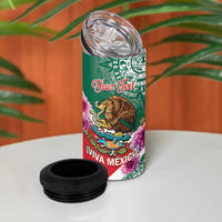 Personalized Mexico Independence Day 4 in 1 Can Cooler Tumbler 16 De Septiembre Mexican Aztec - Wonder Print Shop