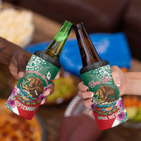 Personalized Mexico Independence Day 4 in 1 Can Cooler Tumbler 16 De Septiembre Mexican Aztec - Wonder Print Shop