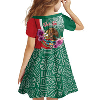 Personalized Mexico Independence Day Family Matching Off Shoulder Short Dress and Hawaiian Shirt 16 De Septiembre Mexican Aztec - Wonder Print Shop