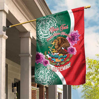 Personalized Mexico Independence Day Garden Flag 16 De Septiembre Mexican Aztec - Wonder Print Shop
