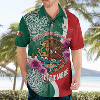 Personalized Mexico Independence Day Hawaiian Shirt 16 De Septiembre Mexican Aztec - Wonder Print Shop