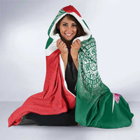 Personalized Mexico Independence Day Hooded Blanket 16 De Septiembre Mexican Aztec