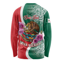 Personalized Mexico Independence Day Long Sleeve Shirt 16 De Septiembre Mexican Aztec - Wonder Print Shop