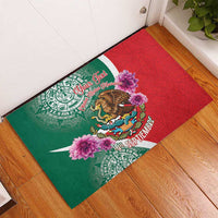 Personalized Mexico Independence Day Rubber Doormat 16 De Septiembre Mexican Aztec - Wonder Print Shop