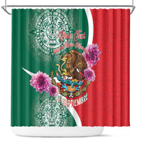 Personalized Mexico Independence Day Shower Curtain 16 De Septiembre Mexican Aztec