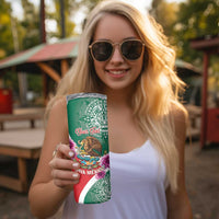 Personalized Mexico Independence Day Skinny Tumbler 16 De Septiembre Mexican Aztec - Wonder Print Shop