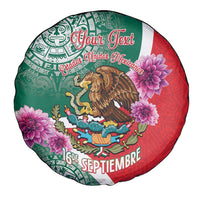 Personalized Mexico Independence Day Spare Tire Cover 16 De Septiembre Mexican Aztec - Wonder Print Shop