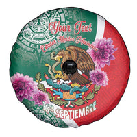 Personalized Mexico Independence Day Spare Tire Cover 16 De Septiembre Mexican Aztec - Wonder Print Shop