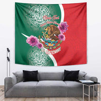 Personalized Mexico Independence Day Tapestry 16 De Septiembre Mexican Aztec - Wonder Print Shop