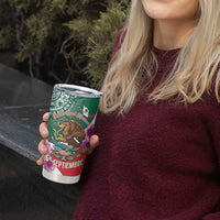 Personalized Mexico Independence Day Tumbler Cup 16 De Septiembre Mexican Aztec - Wonder Print Shop