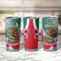 Personalized Mexico Independence Day Tumbler Cup 16 De Septiembre Mexican Aztec - Wonder Print Shop
