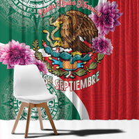 Personalized Mexico Independence Day Window Curtain 16 De Septiembre Mexican Aztec - Wonder Print Shop