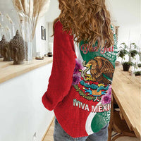 Personalized Mexico Independence Day Women Casual Shirt 16 De Septiembre Mexican Aztec - Wonder Print Shop