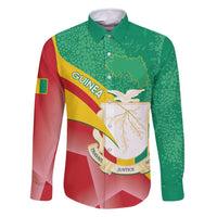 Personalised Guinea Independence Day Family Matching Long Sleeve Bodycon Dress and Hawaiian Shirt Happy 2 October Guinee Coat Of Arms - Wonder Print Shop