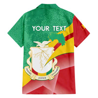 Personalised Guinea Independence Day Family Matching Short Sleeve Bodycon Dress and Hawaiian Shirt Happy 2 October Guinee Coat Of Arms - Wonder Print Shop